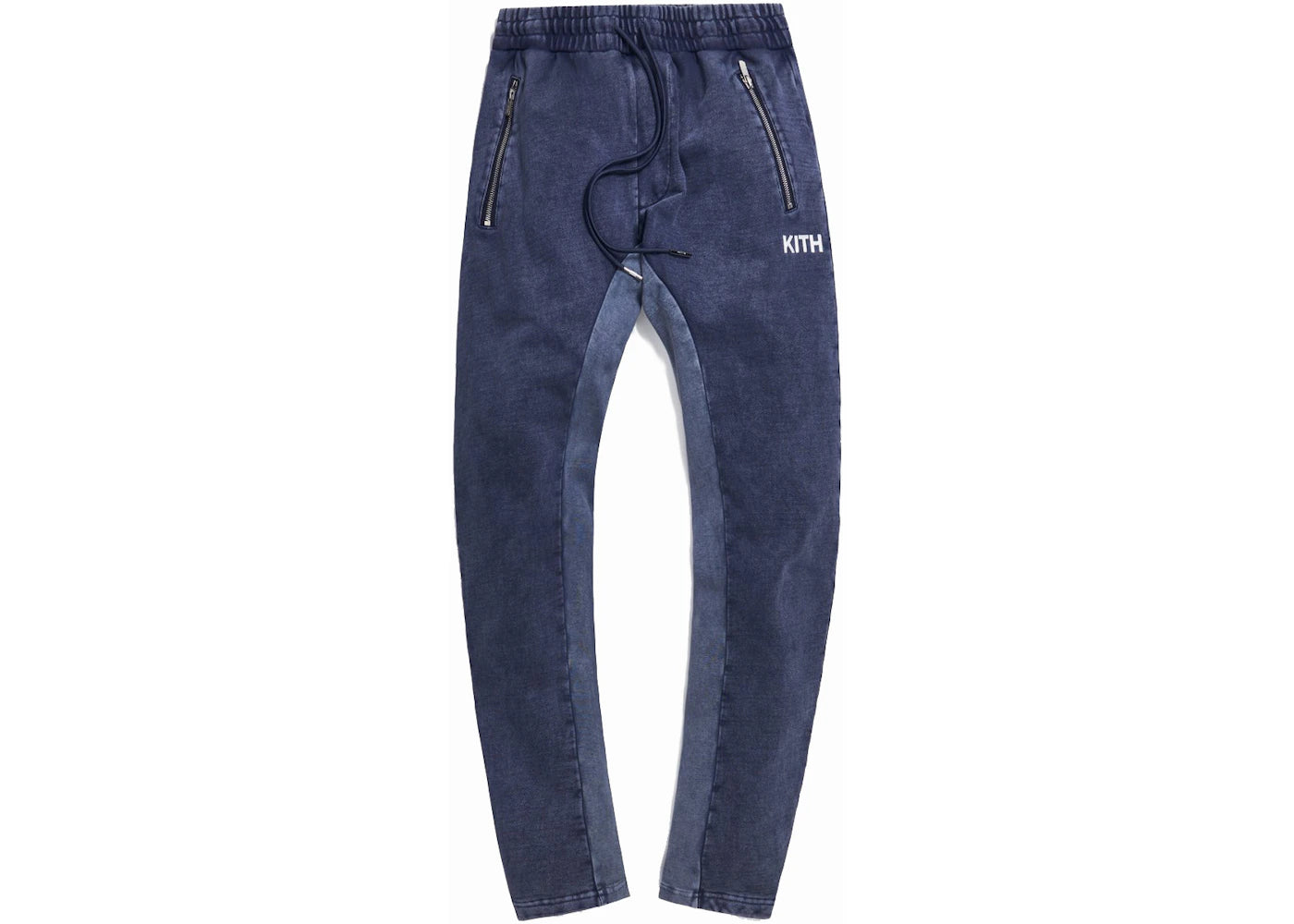 Kith Bleecker Crystal Wash Fleece Sweatpant Obsidian/Navy