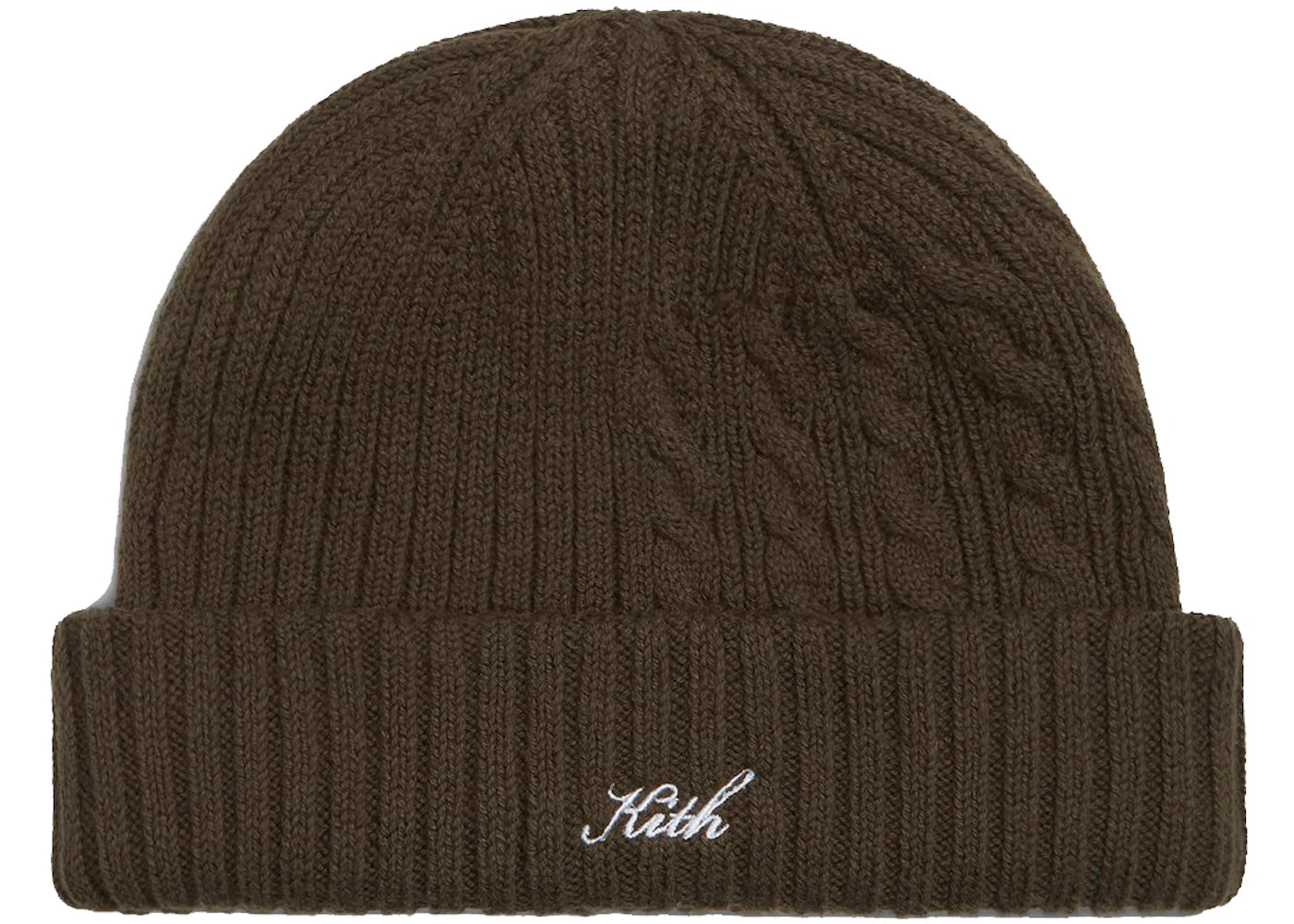 Kith Blocked Cable Beanie Cypress