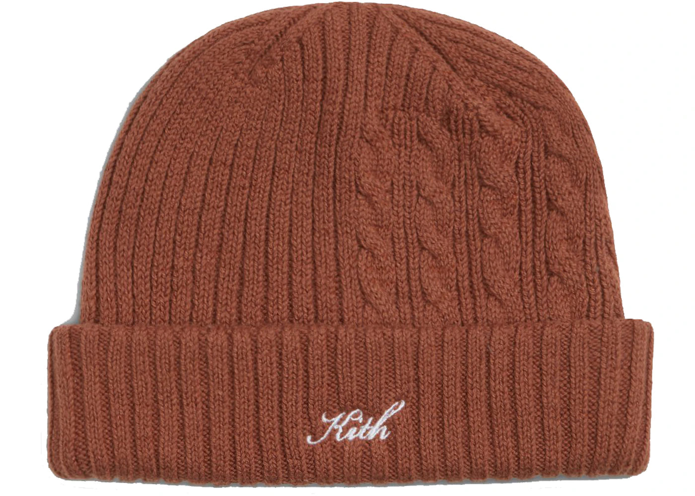 Kith Blocked Cable Beanie Harvest