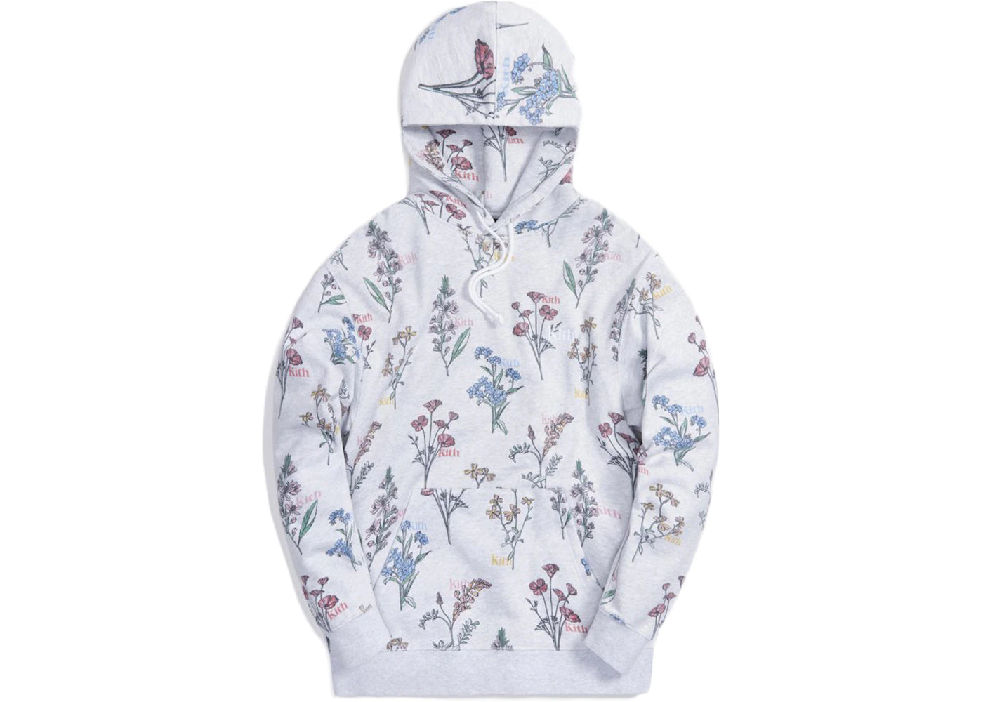 Kith Botanical Floral Williams III Hoodie Light Heather