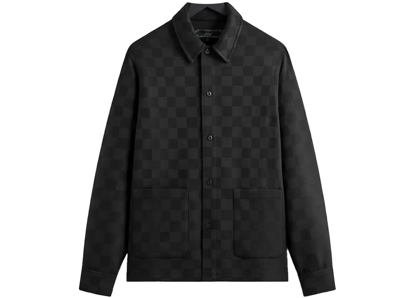 Kith Boxy Collared Overshirt Black