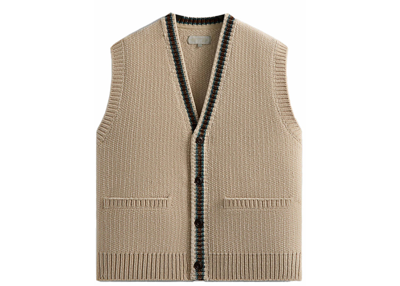 Kith Button Front Reuben Sweater Vest Sandrift