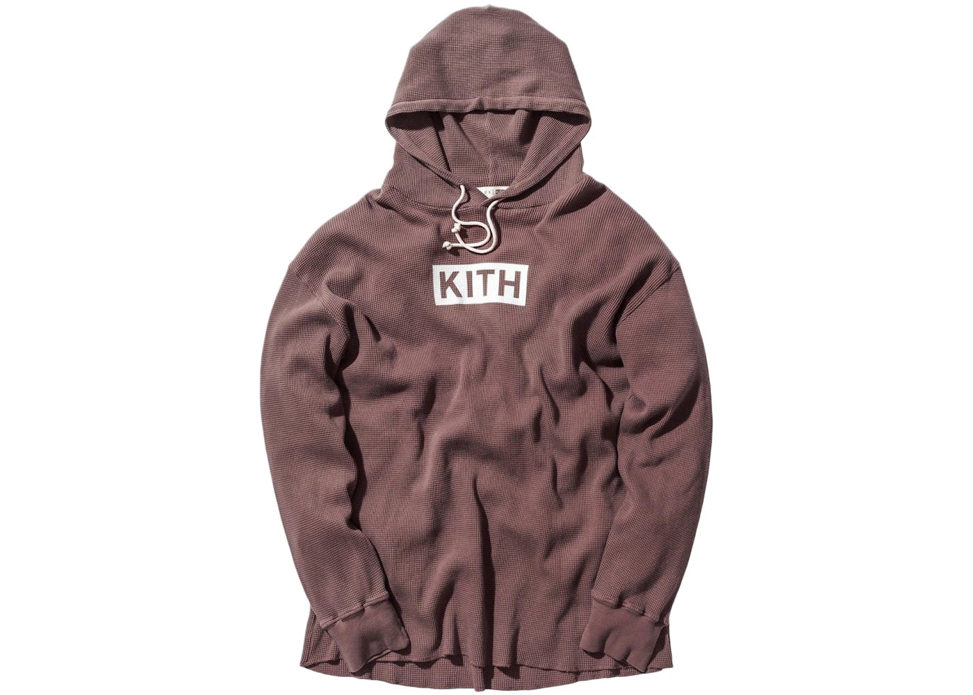 Kith Calux Waffle Hoodie Mauve