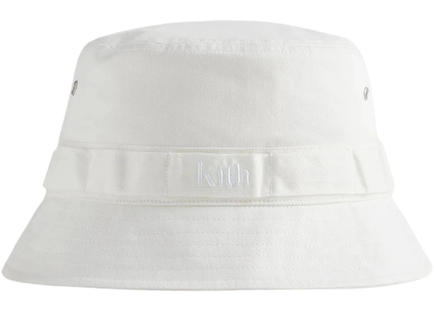 Kith Canvas Serif Bucket Hat Sandrift