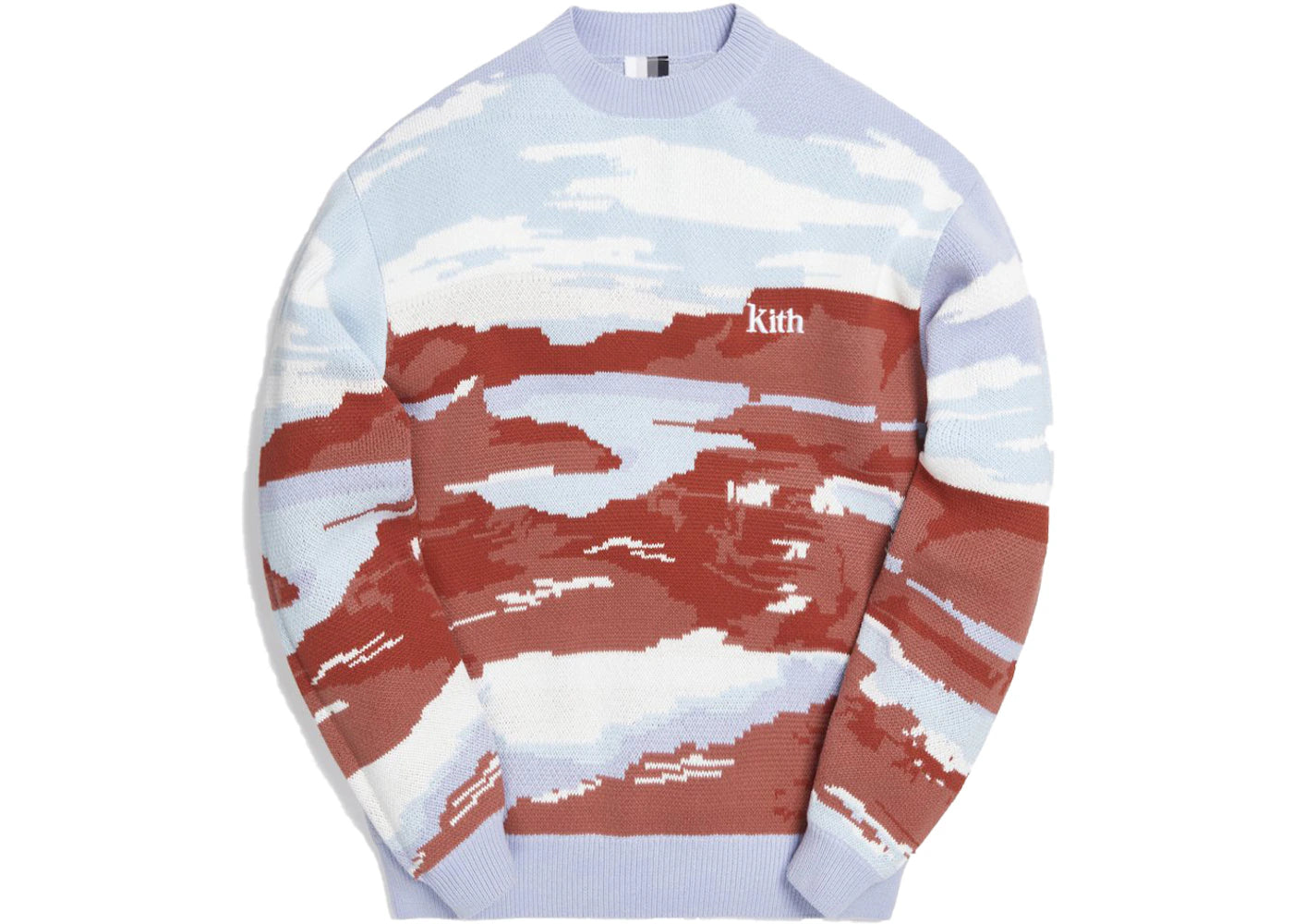 Kith Canyon Point Crewneck Sweater Mauve/Multi