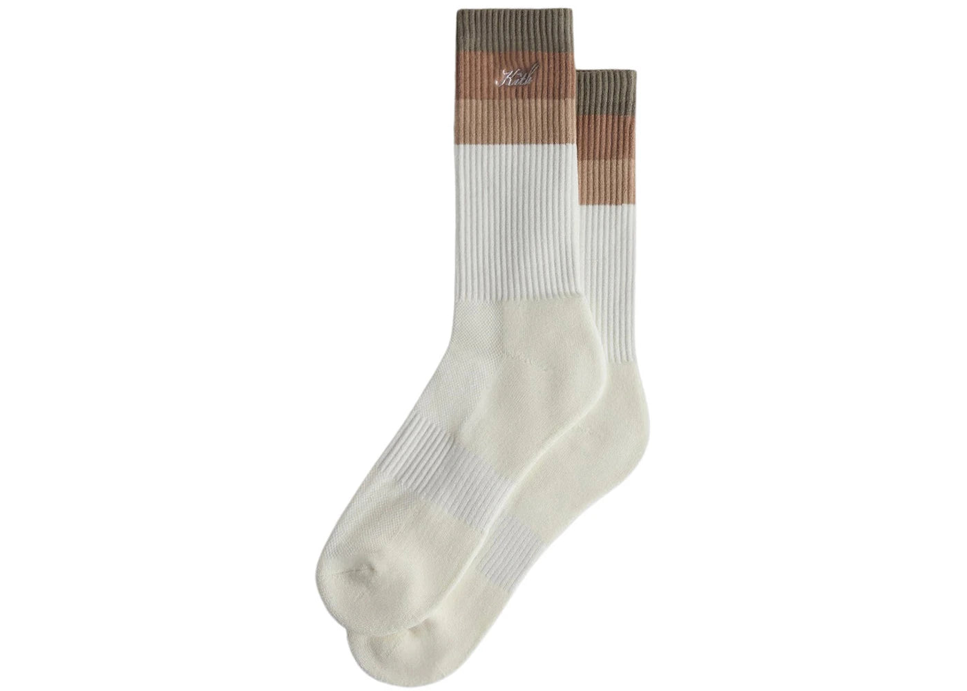 Kith Carmine Stripe Socks Battleship