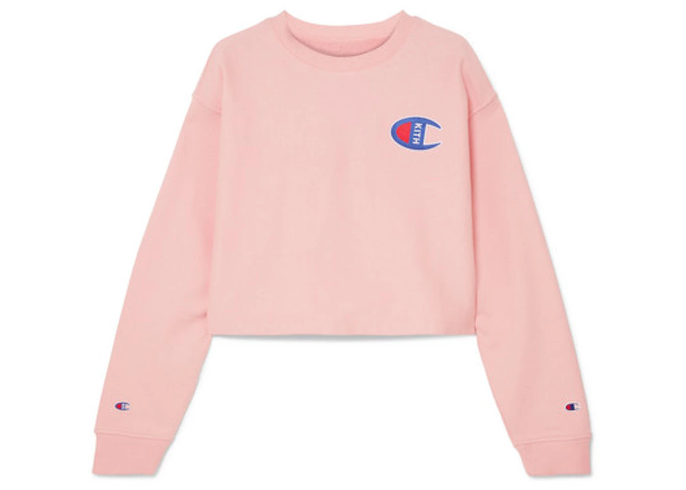 Kith Champion Brianna Cropped Crewneck Pink