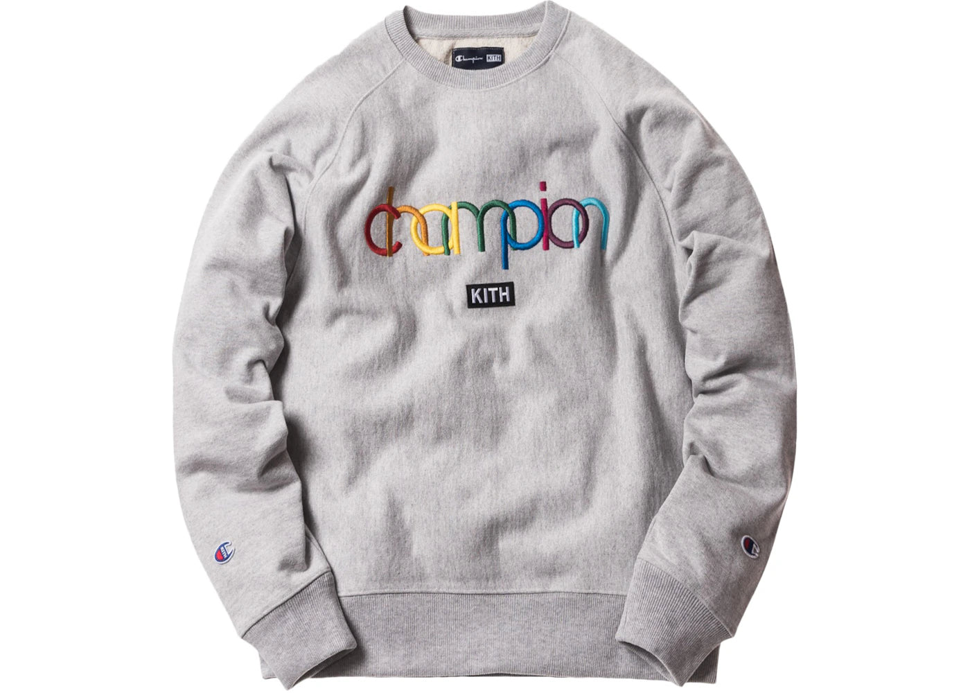 Kith Champion Double Logo Crewneck Heather Grey