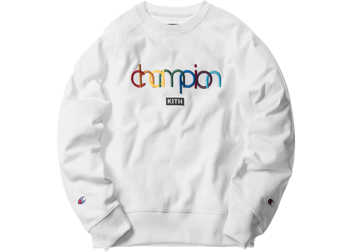 Kith Champion Double Logo Crewneck White