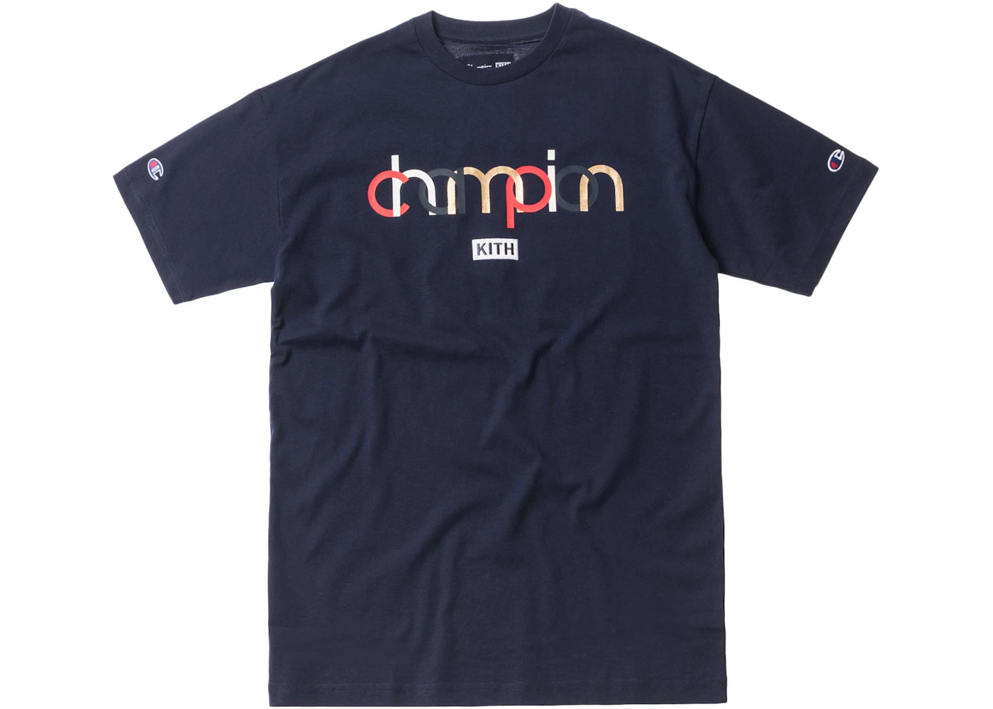 Kith Champion Double Logo Tee Navy