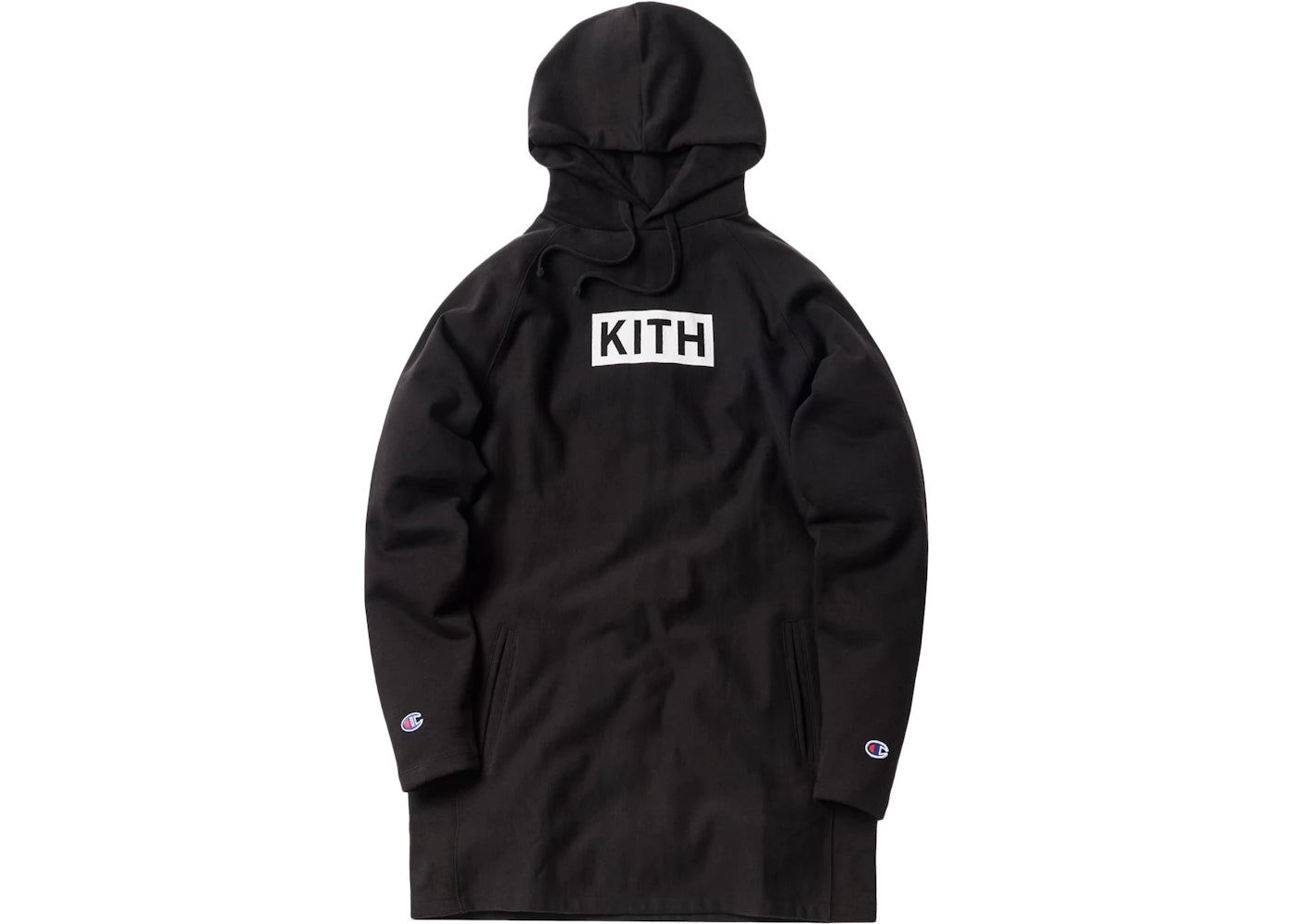 Kith Champion Extended Hoodie Black