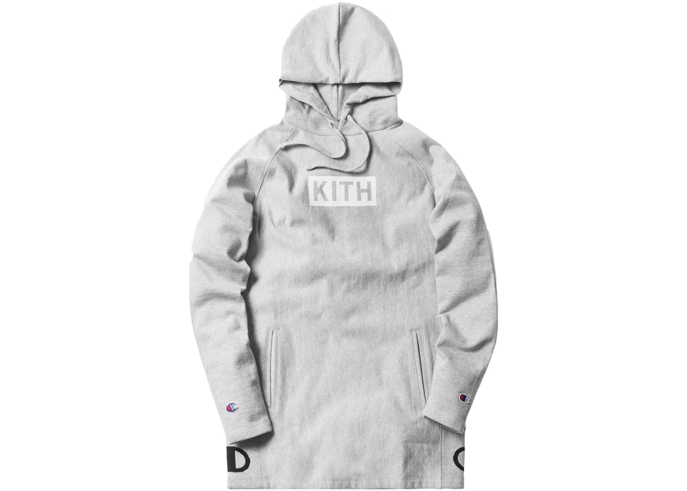 Kith Champion Extended Hoodie Heather Grey