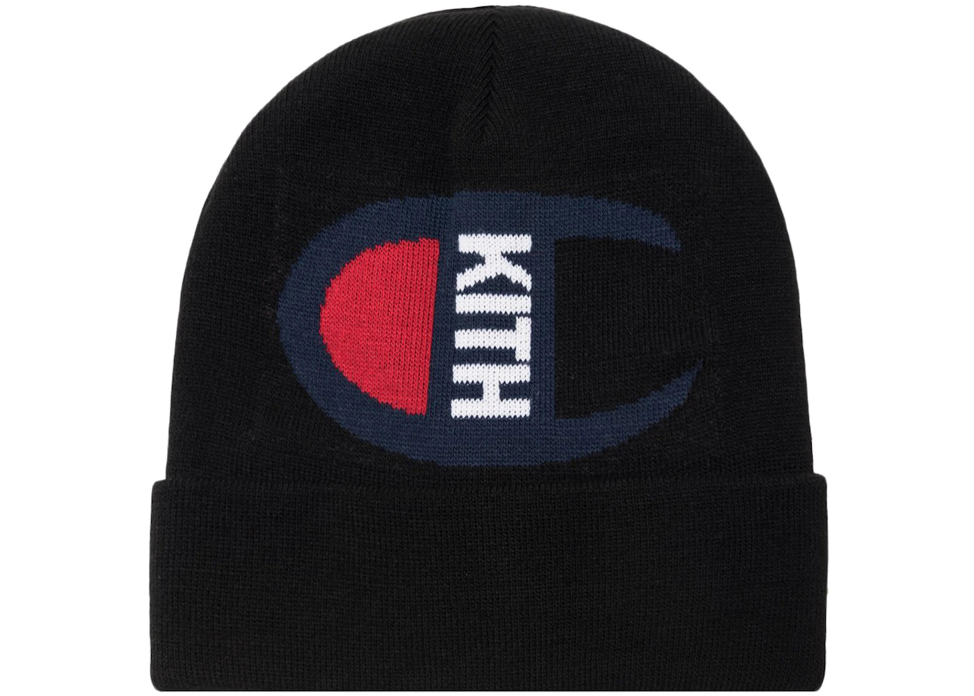 Kith Champion Intarsia Logo Beanie Black