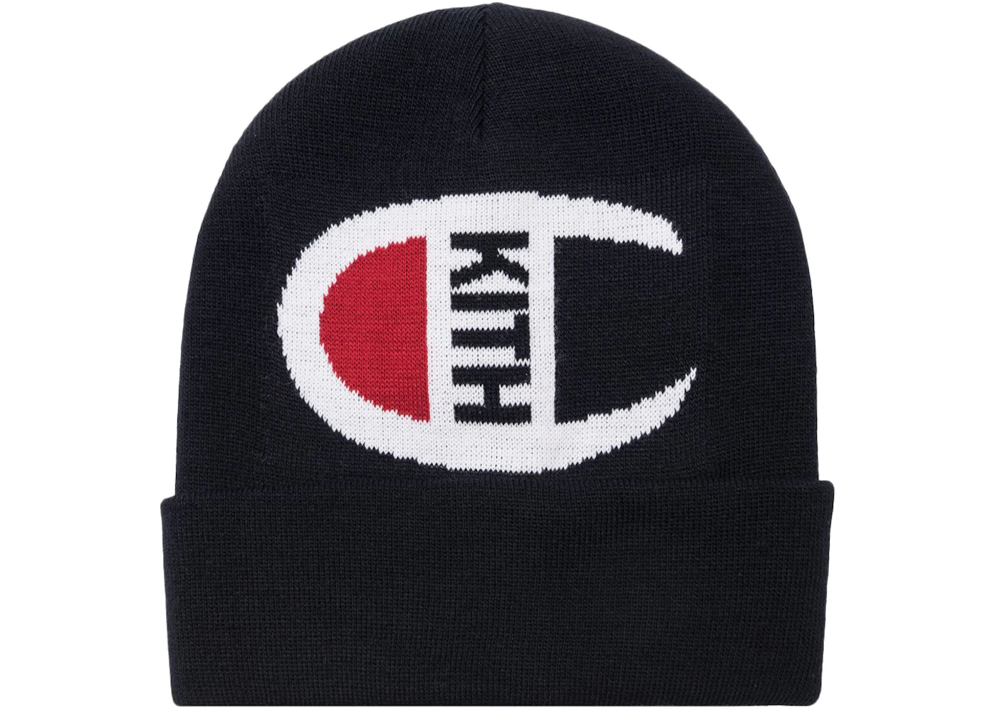 Kith Champion Intarsia Logo Beanie Navy