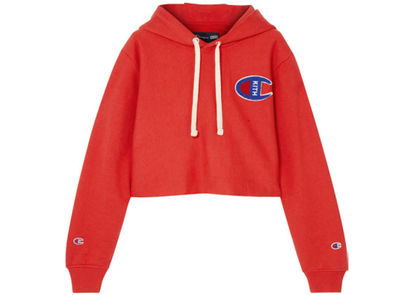 Kith Champion Nia Cropped Hoodie Red