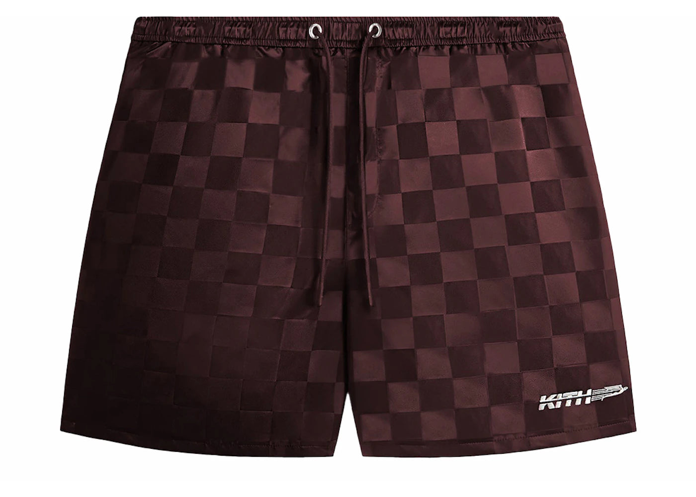 Kith Checkered Satin Collins Short Rave