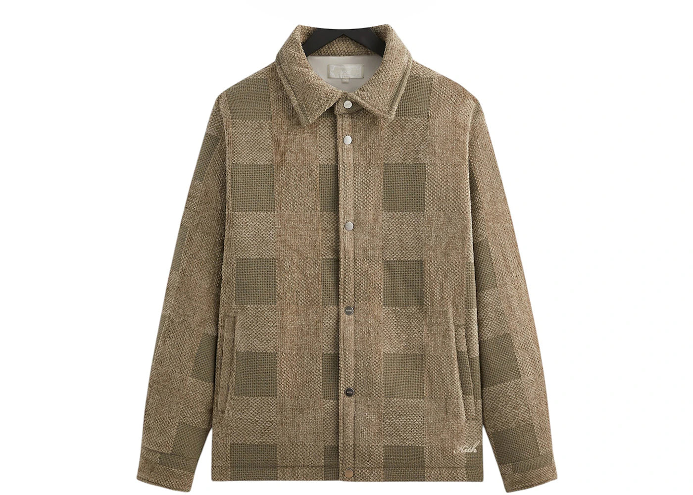 Kith Chenille Plaid Brixton Puffed Shirt Jacket Palomino