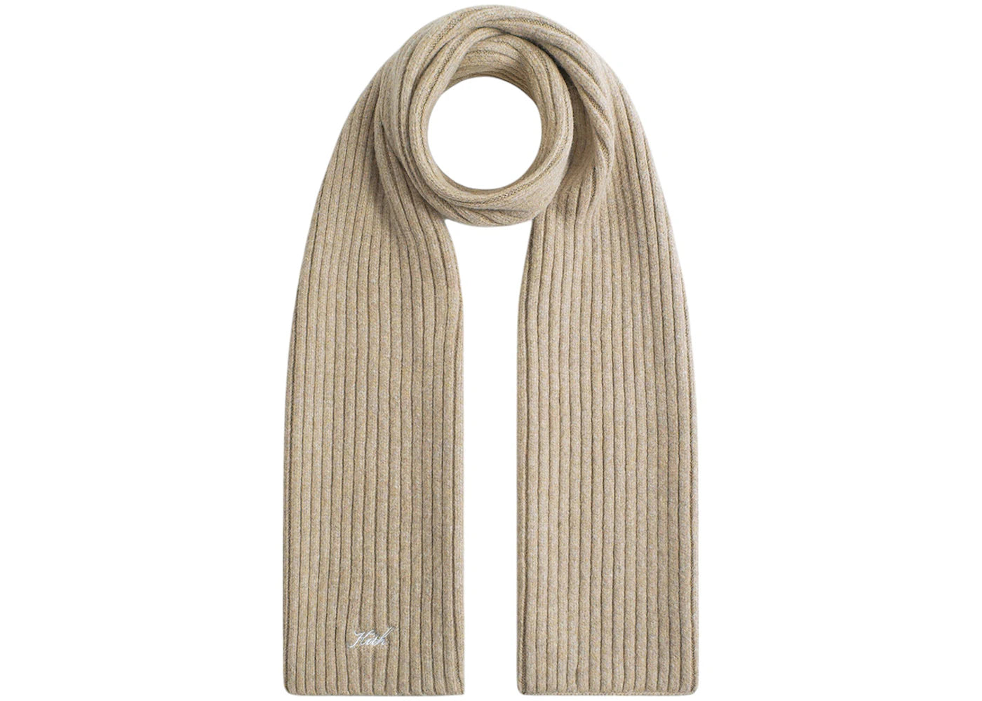 Kith Chunky Rib Knit Scarf Sediment