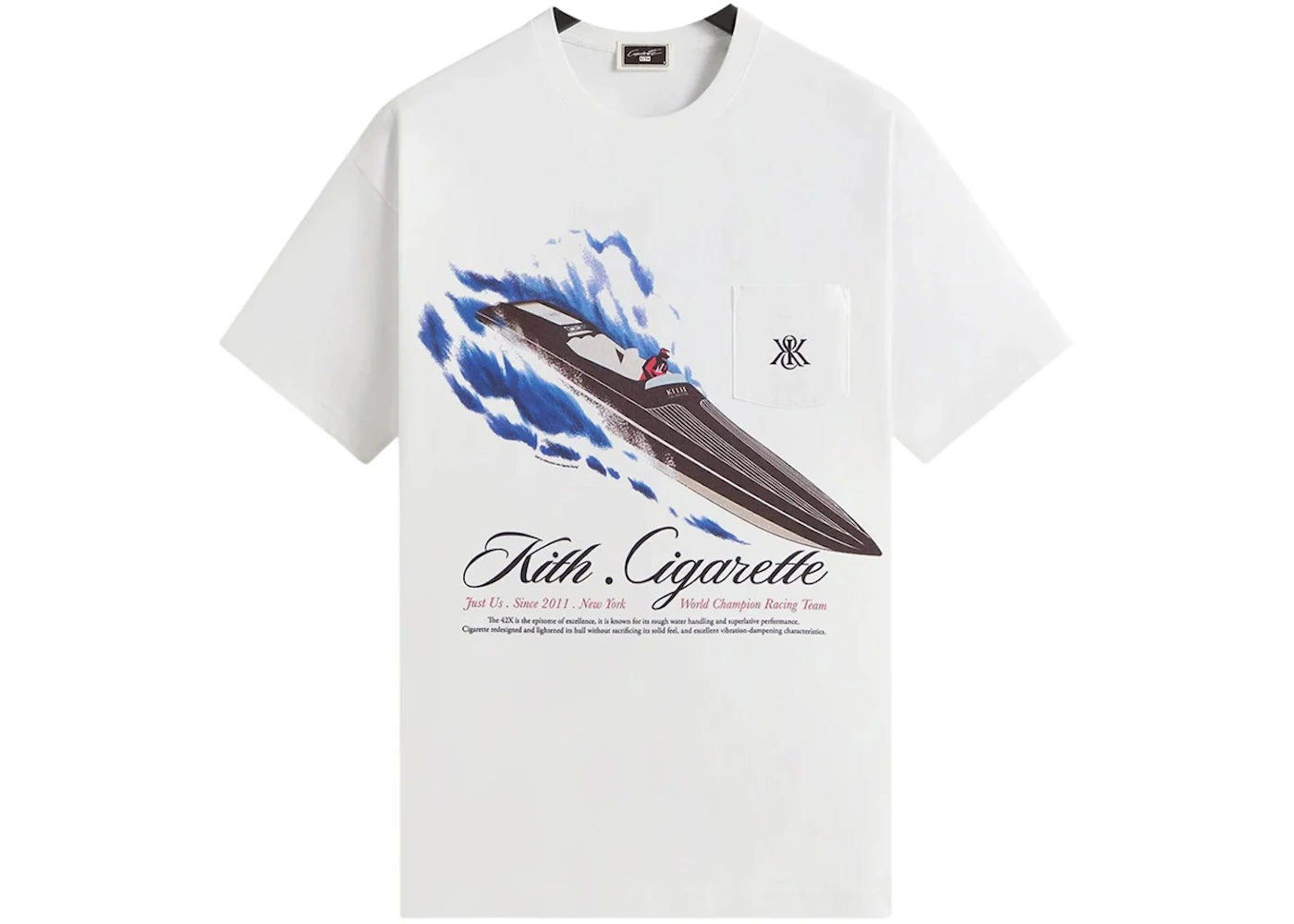 Kith Cigarette Racing 42X Vintage Tee White