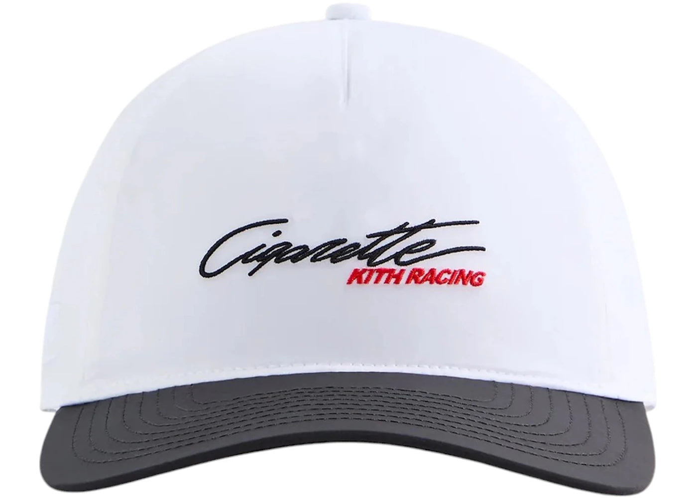 Kith Cigarette Wrinkle Nylon Bay Low Pinch Crown Snapback White