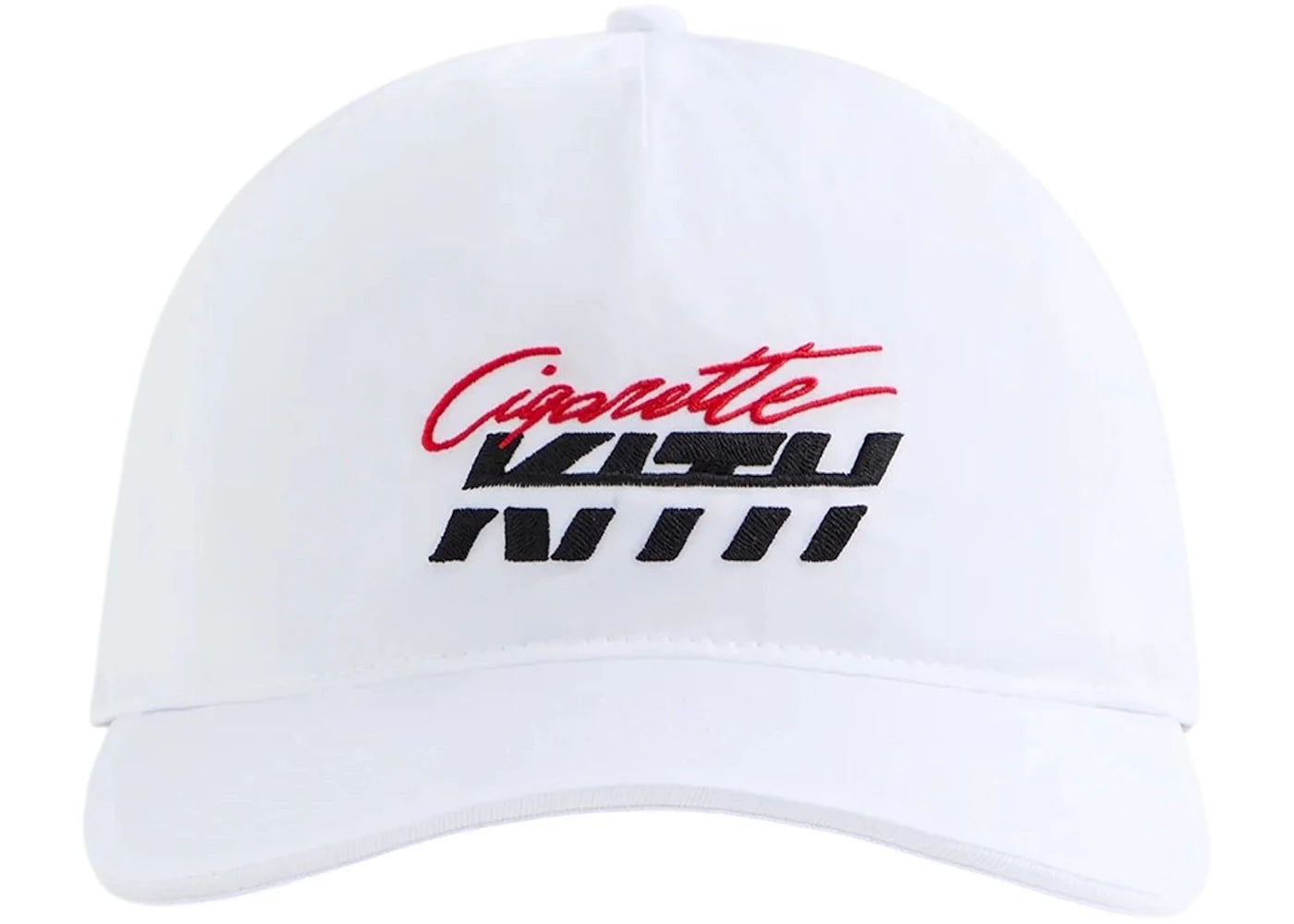 Kith Cigarette Wrinkle Nylon Bay Speed Low Pinch Crown Snapback White