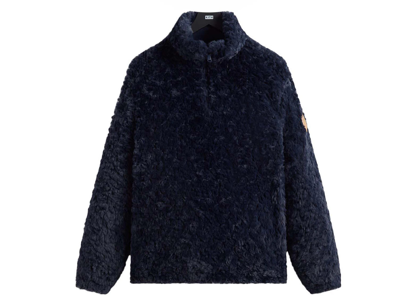 Kith Claremont Shaggy Sherpa Quarter Zip Nocturnal