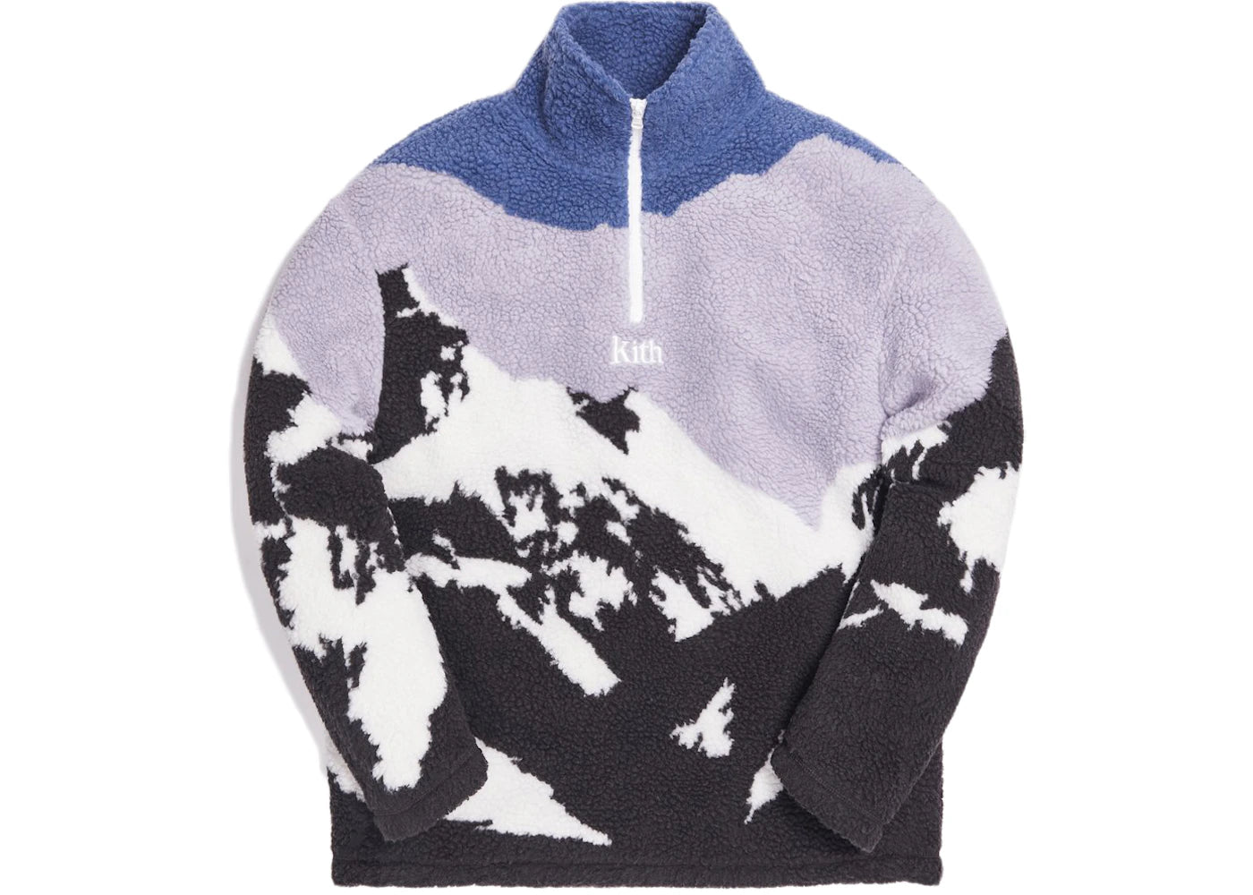 Kith Claremont Sherpa Quarter Zip Blue/Multi