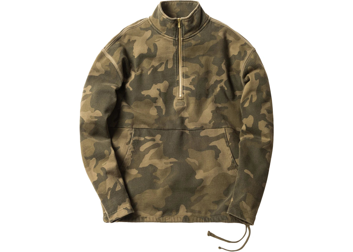 Kith Classic Half Zip Pullover Woodland Camo