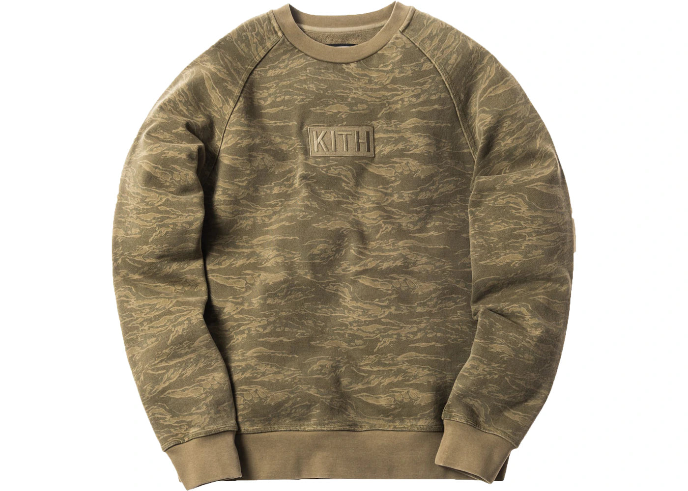 Kith Classic Logo Crewneck Tiger Camo