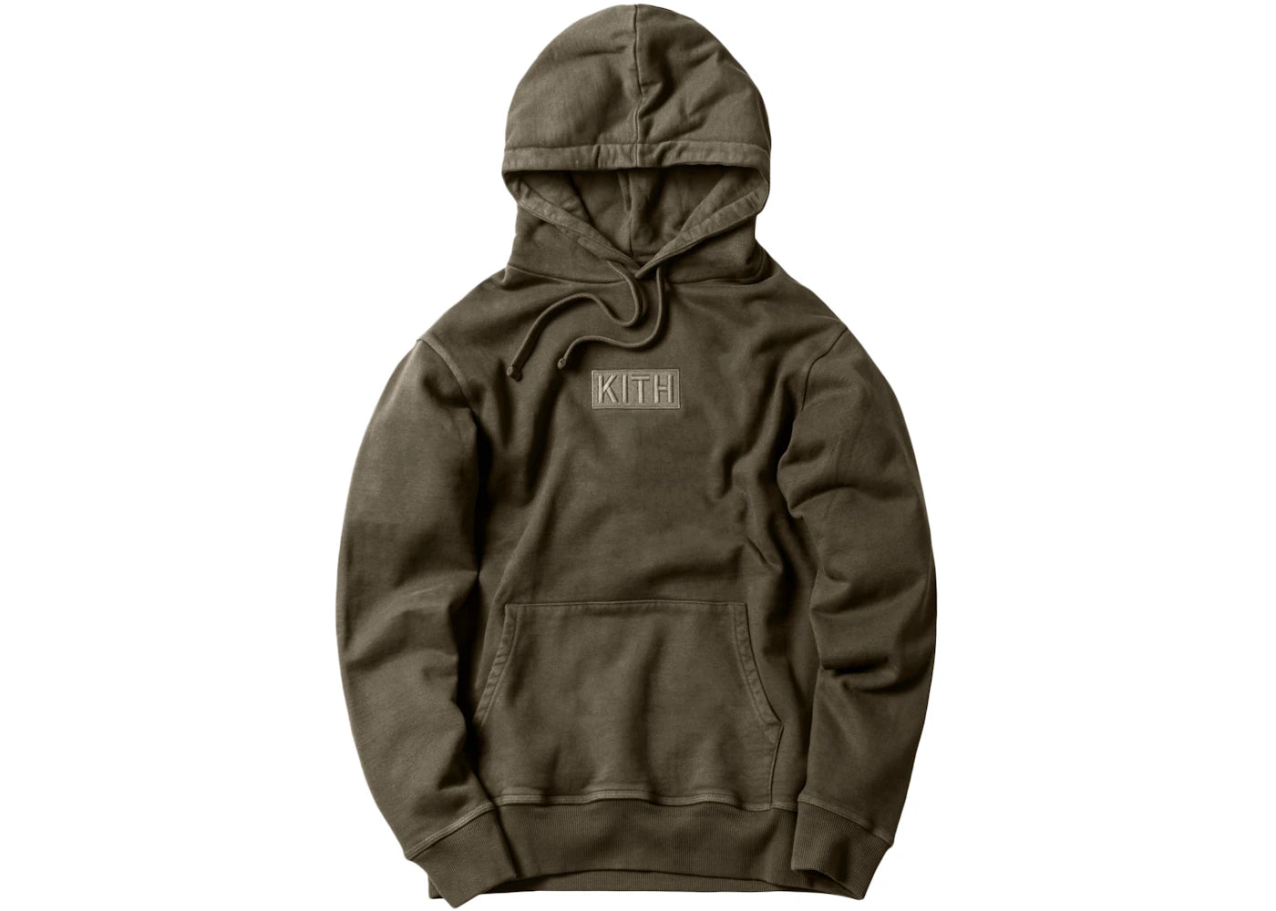 Kith Classic Logo Hoodie Olive