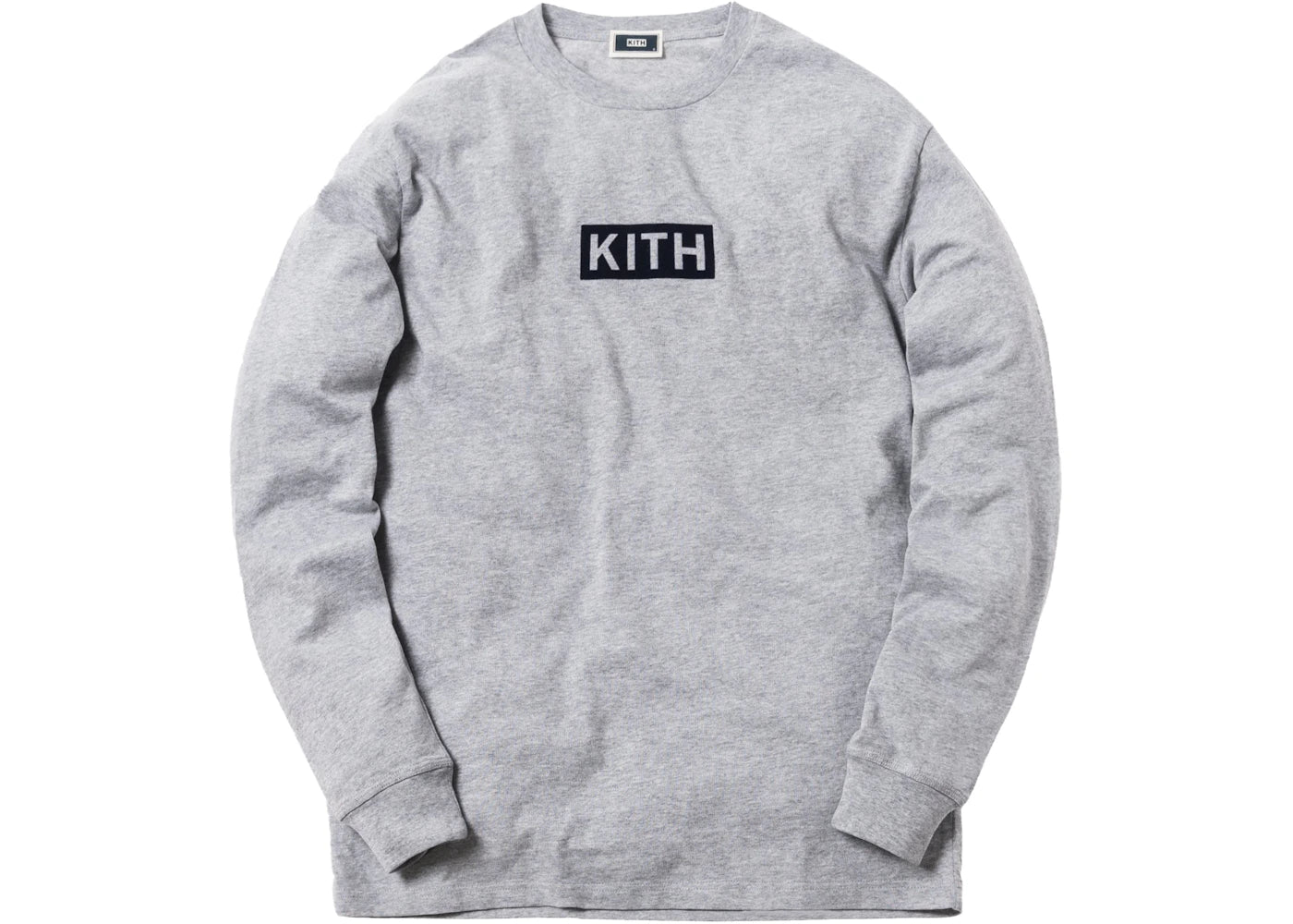 Kith Classic Logo L/S Tee Heather Grey