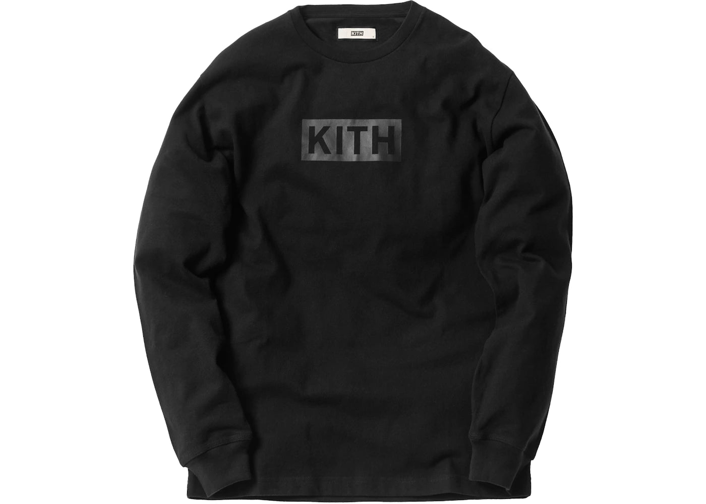 Kith Classic Logo LS Tee Triple Black