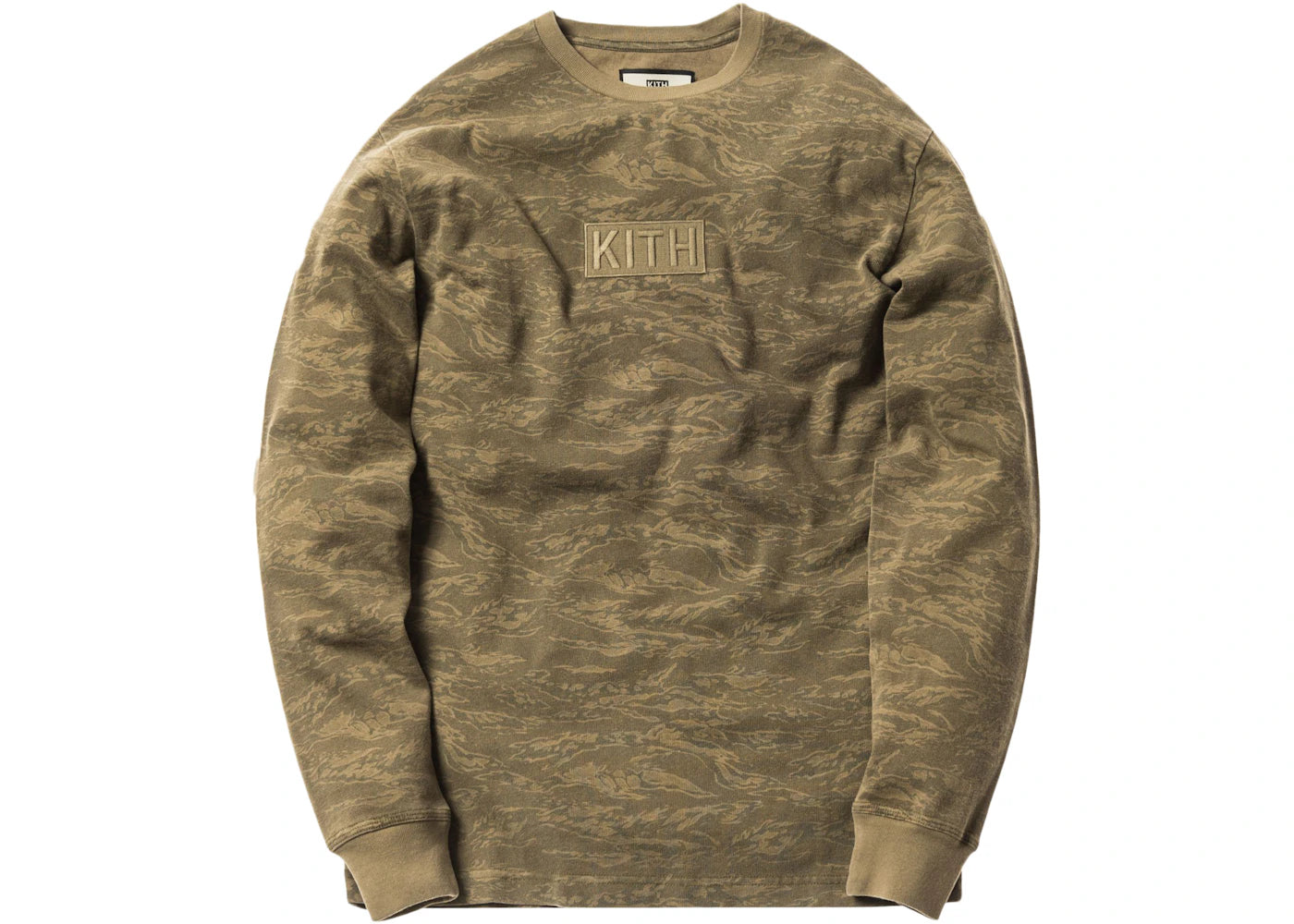 Kith Classic Logo LS Tee Tiger Camo