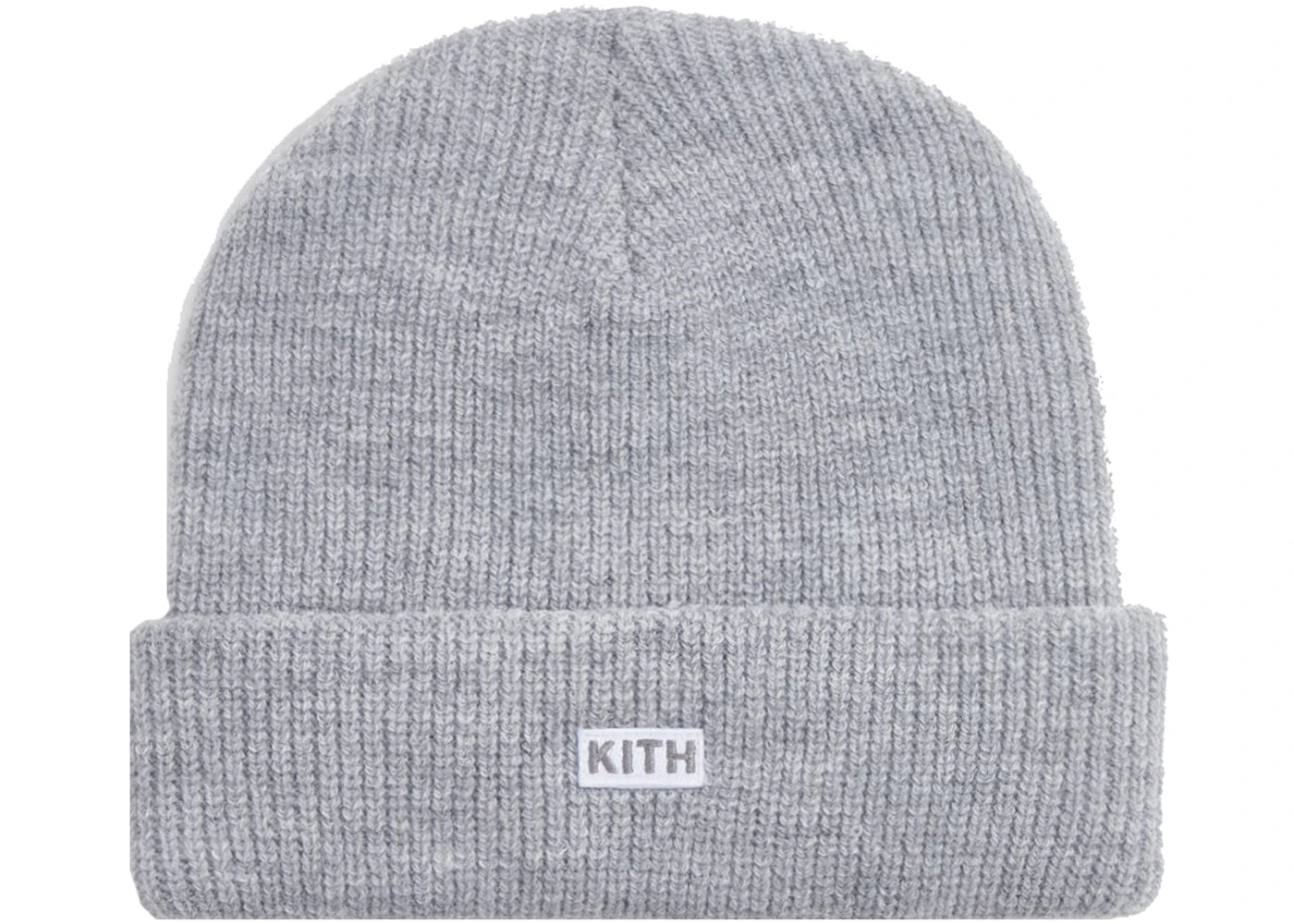 Kith Classic Rib Beanie Light Heather Grey