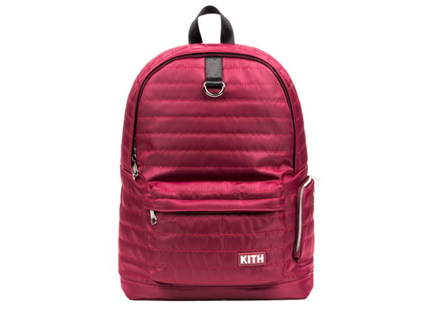 Kith Classics Quilted Backpack Burgundy