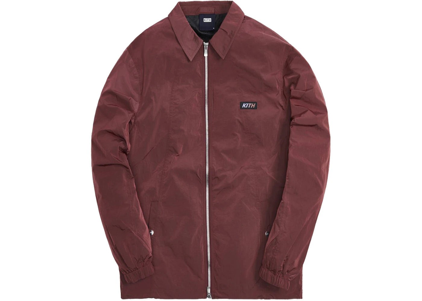 Kith Coaches Wrinkle Nylon Jacket Roan Rouge