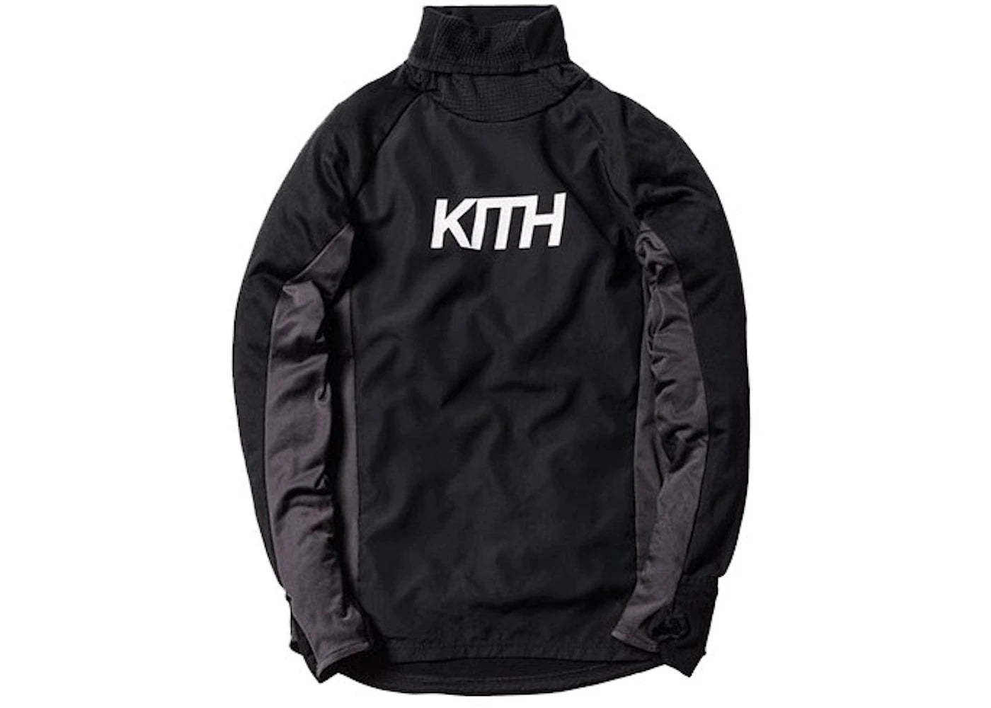 Kith Cobras Funnel Neck Long Sleeve Sweatshirt Black