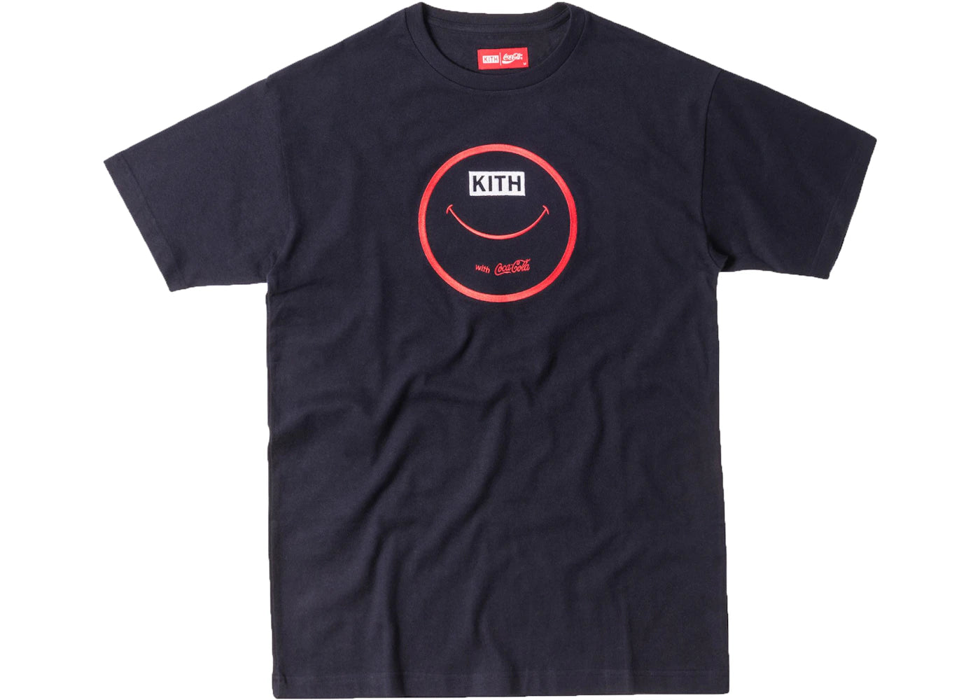 Kith Coca Cola Smile With Coke Tee Navy