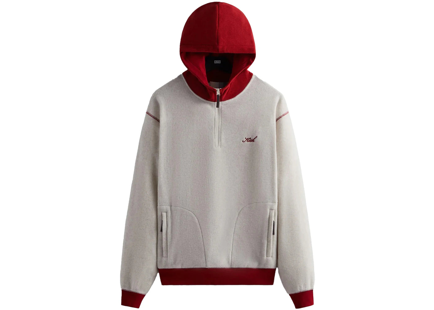 Kith Coleman Quarter Zip Hoodie Oatmeal