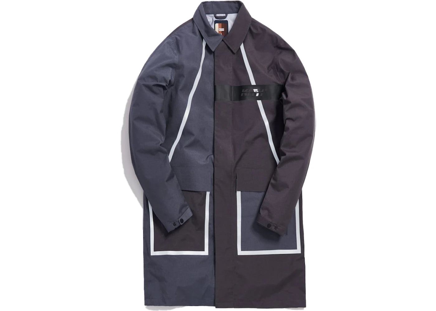 Kith Color Blocked Mac Coat Shark