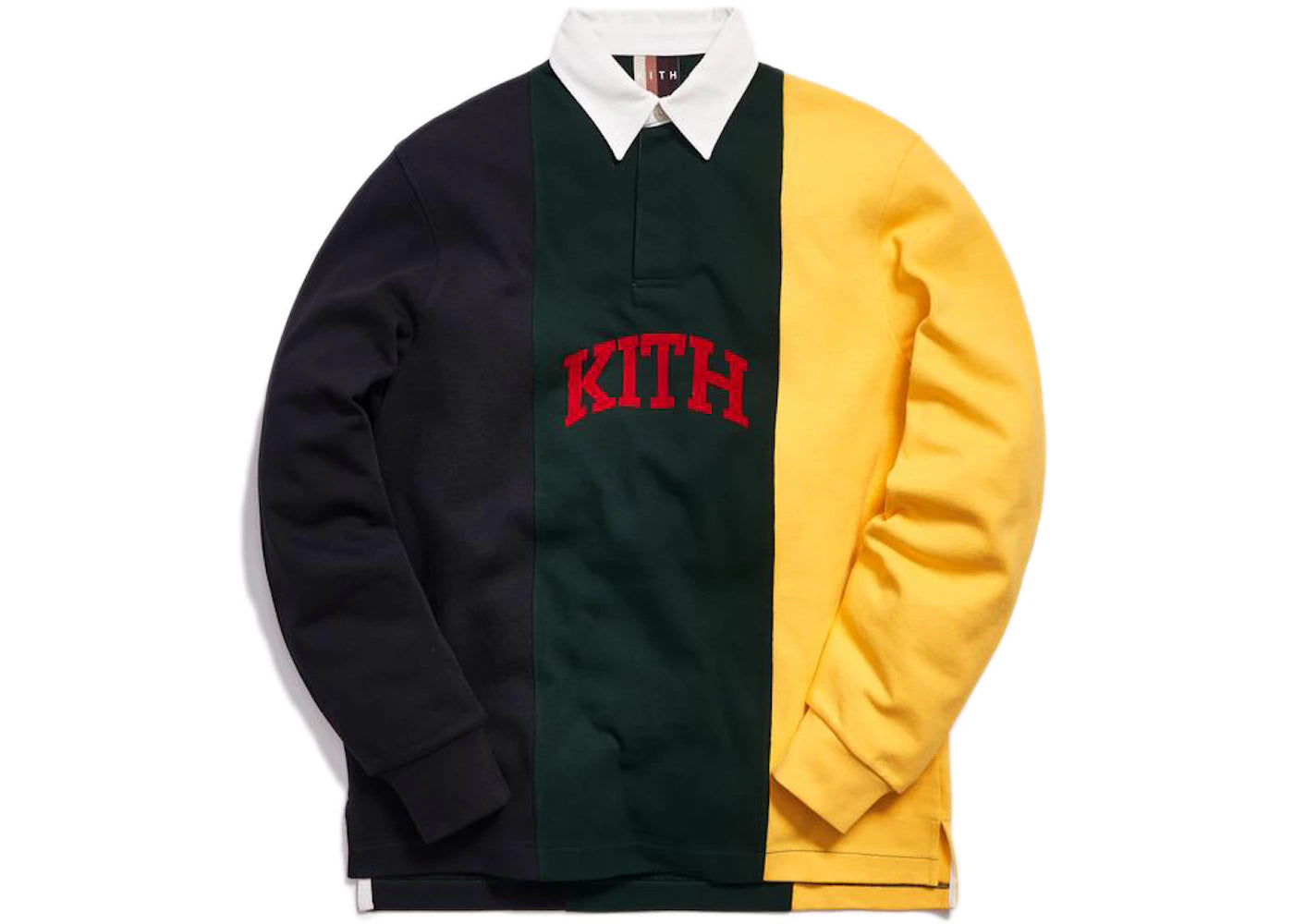 Kith Colorblock Rugby Jersey Forest Green