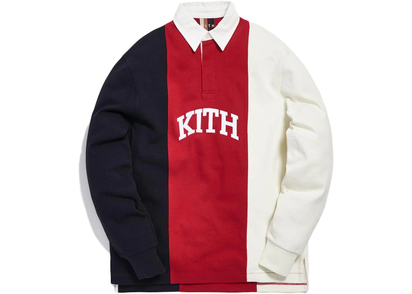 Kith Colorblock Rugby Jersey Red