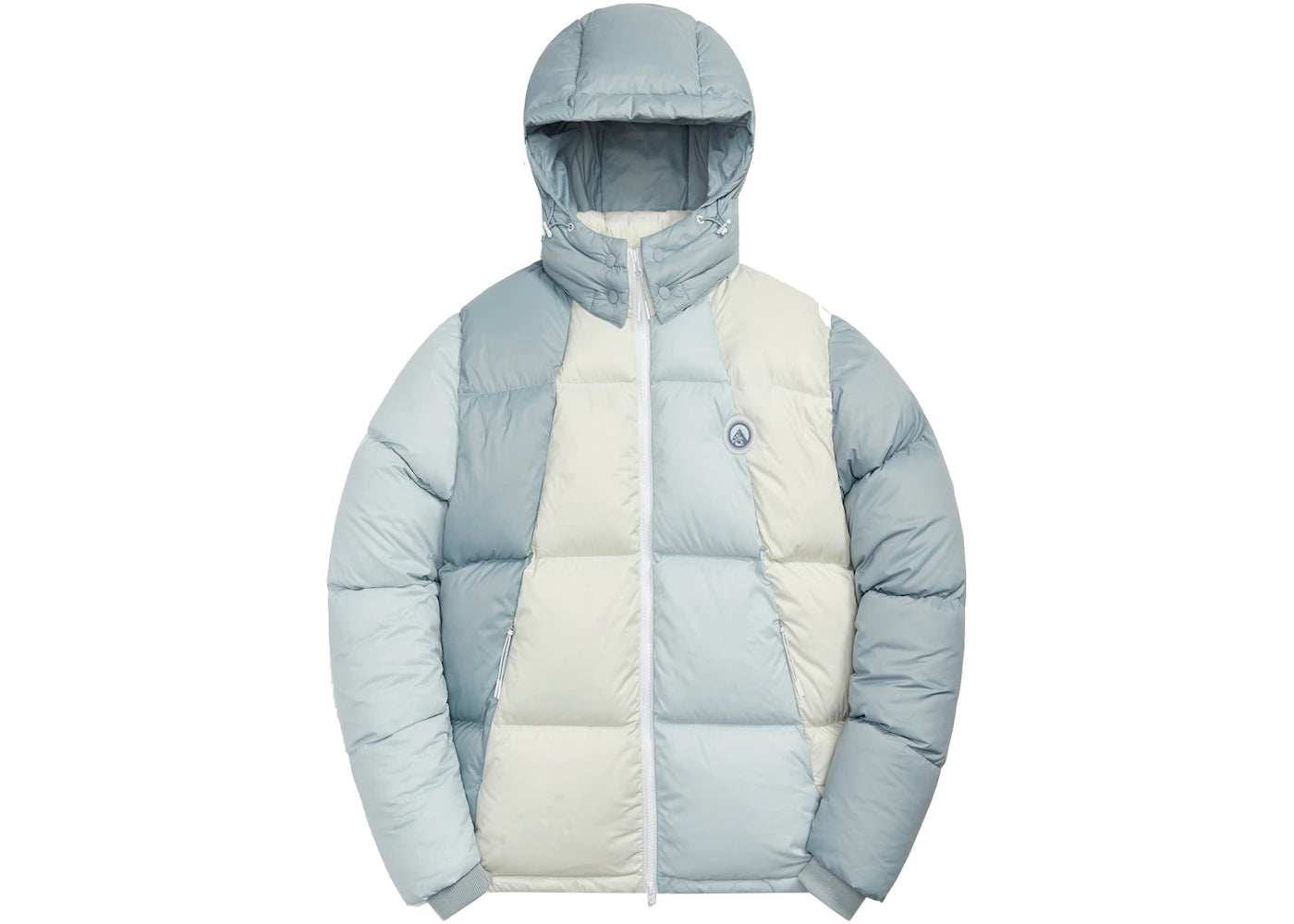 Kith Colorblocked Midi Puffer Mist