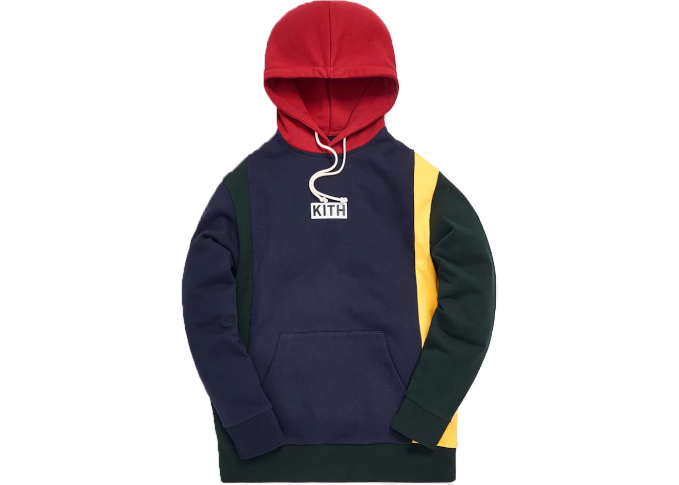 Kith Colorblocked Rugby Hoodie Navy/Multi