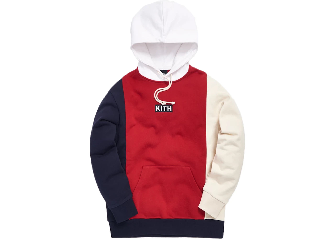 Kith Colorblocked Rugby Hoodie Red/Multi