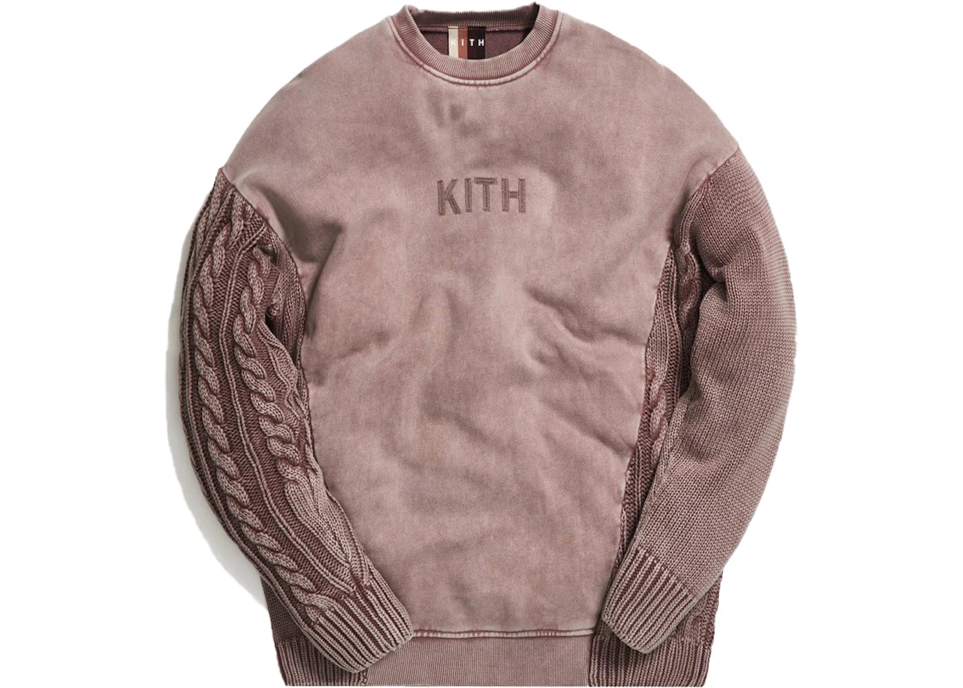 Kith Combo Knit Crewneck Cinder