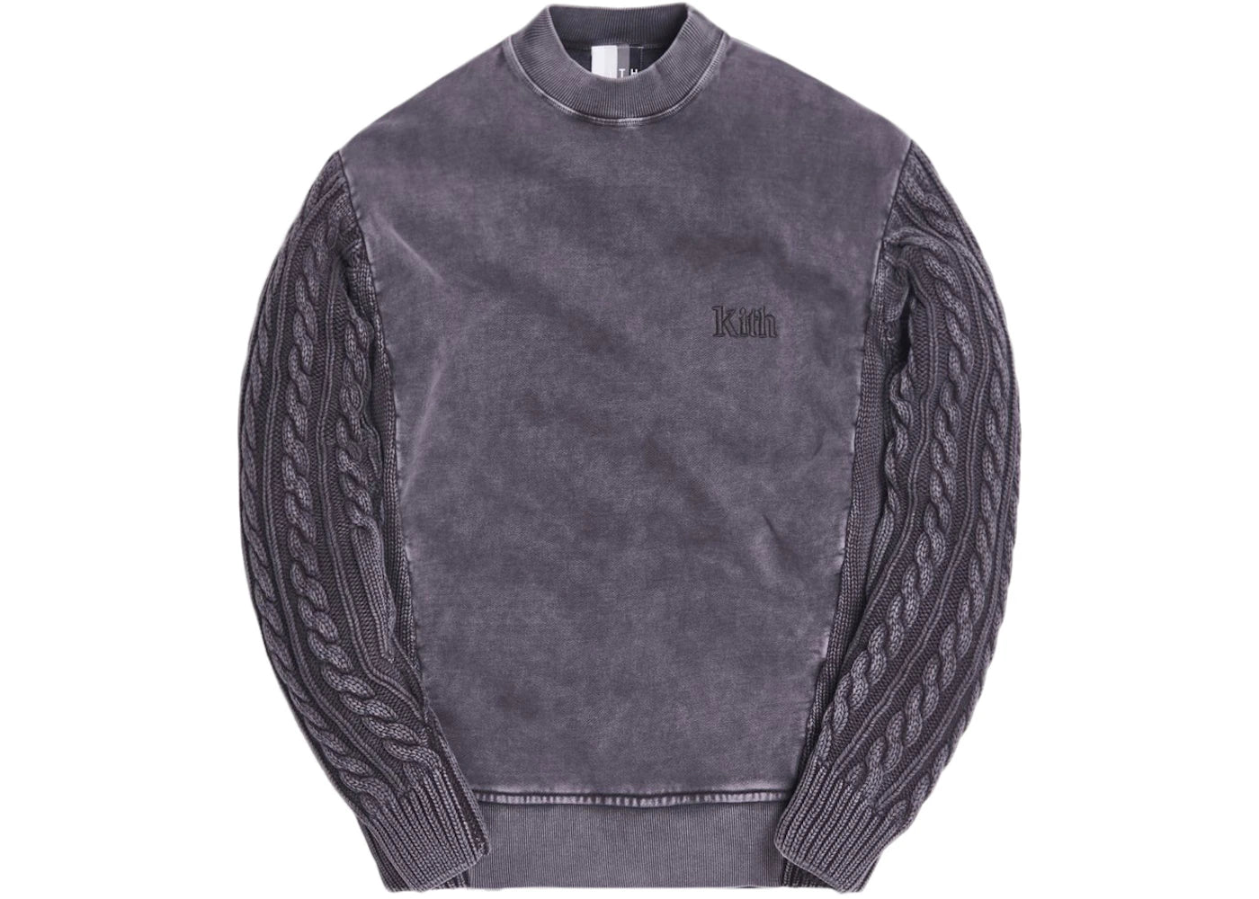 Kith Combo Knit Mockneck Kindling