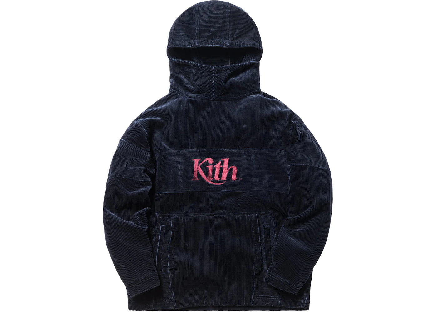 Kith Corduroy Double Pocket Hoodie Navy