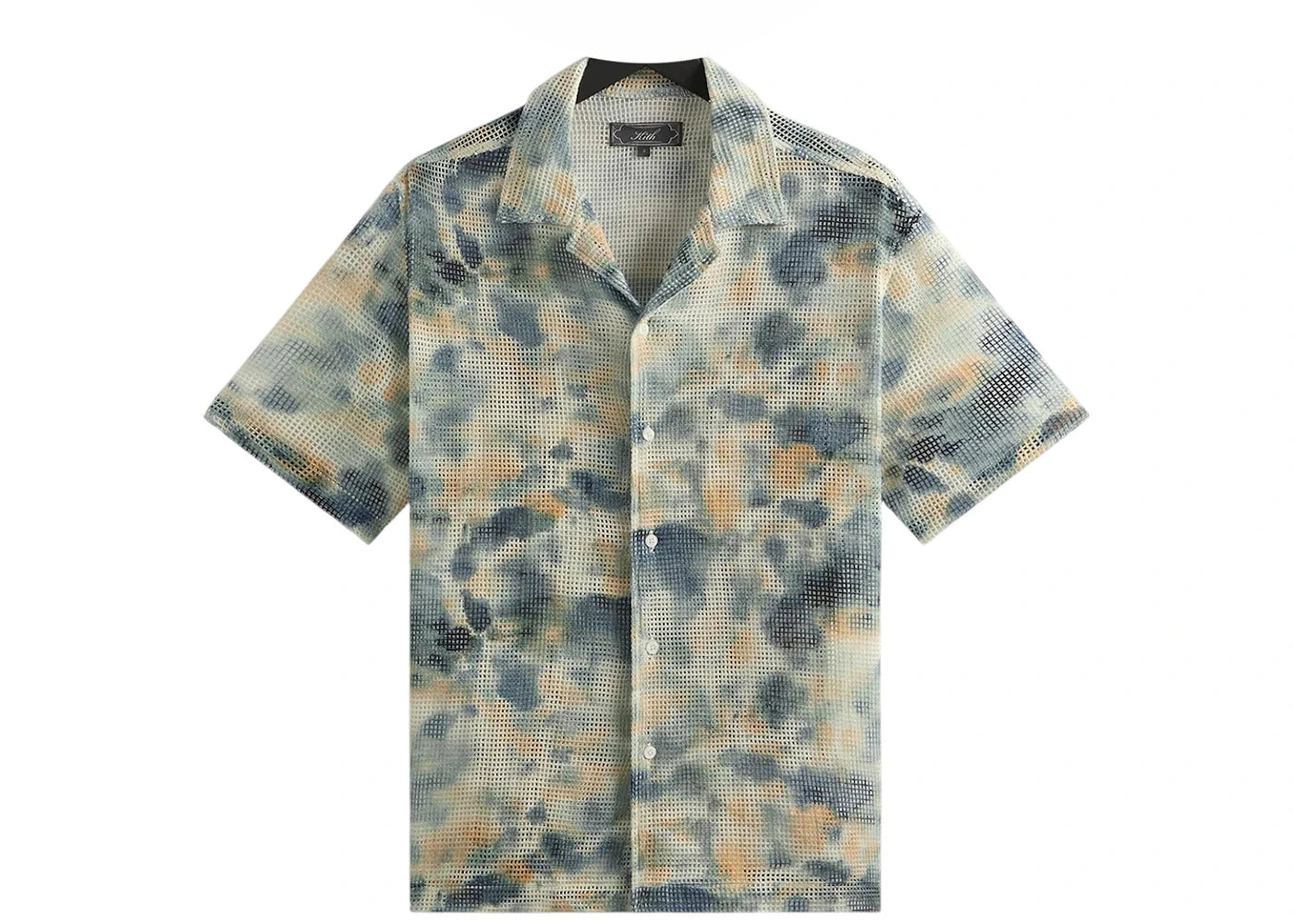 Kith Cotton Mesh Thompson Camp Collar Shirt Cyanotype