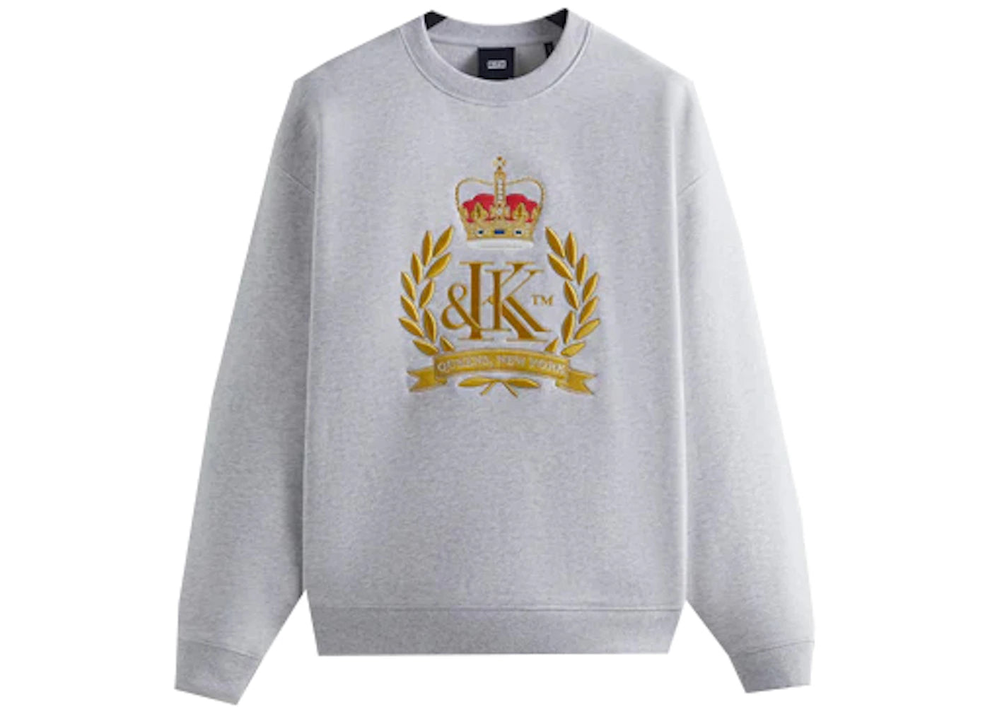 Kith Crest Crewneck Light Heather Grey